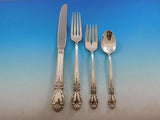 Brocade by International Sterling Silver Flatware Set 12 Service 62 pcs Dinner