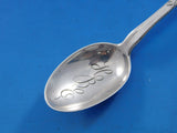 Lap Over Edge Acid Etched by Tiffany Sterling Parfait Spoon Petal Flower 6"