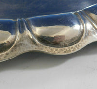 Art Silver Shop Chicago Sterling Silver Tea Tray Oval Handmade Arts Crafts #3360
