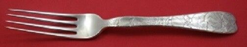 Lap Over Edge Acid Etched By Tiffany Sterling Regular Fork w/ Melons 7 1/4"