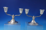 Old French by Newport Sterling Silver Candlestick Pair #1623 5" x 7" (#6064)