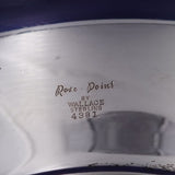 Rose Point by Wallace Sterling Silver Serving Tray Round Rippled #4381 (#8962)