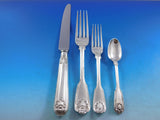 Husk Shell by Chawner & Vander Sterling Silver Flatware Set Service Fitted Chest