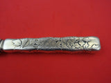 Lap Over Edge Acid Etched by Tiffany & Co Sterling Dessert Knife peony 7 1/2"