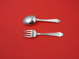 Hunt Club by Durgin-Gorham Sterling Silver Baby Set fork 4 1/2" spoon 4 3/8"