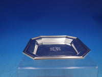 Gazzido Sterling Silver Ash Tray 4.22 OZT 4 3/4" x 1/2" Monogrammed (#6674)