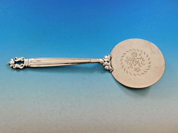 Acorn by Georg Jensen Denmark Sterling Silver Tomato Server Flowers on Blade 9"