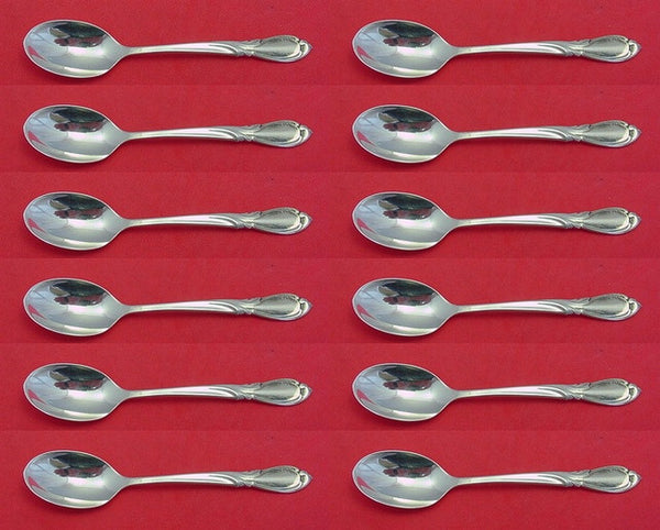 Rhapsody New by International Sterling Silver Demitasse Spoon Set of 12pc 4 1/4"