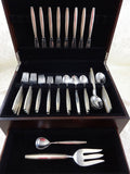 Jade by Contempra House Towle Sterling Silver Flatware Set 42 Pieces Modernism