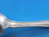 Lap Over Acid Etched by Tiffany Sterling Silver Place Soup Spoon with Orchids 7"