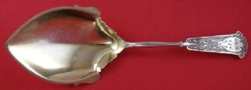 Alhambra by Whiting Sterling Silver Pudding Spoon Gold Washed 9 1/4"