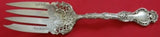 Regent by Durgin Sterling Silver Cold Meat Fork BC w/ribbons & swag  9 3/4"