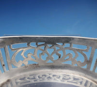English Sterling Silver Nut Dish Oval with Pierced Design (#3309)