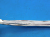 Lap Over Acid Etched by Tiffany Sterling Silver Ice Cream Spoon GW w/ Leaves 6"