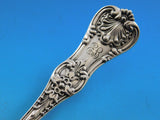 English King by Tiffany and Co Sterling Silver Waffle Server Pierced Floral 9"
