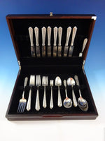 Normandie by Wallace Sterling Silver Flatware Set For 8 Service 52 Pieces