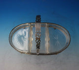 George Henckel Sterling Silver Cut Crystal Serving Tray Appetizers #342 (#6041)