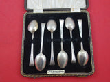 English Estate Sterling Silver Demitasse Spoon 6 spoons in fitted box  4 3/8"