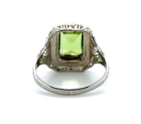10k Tri-Color 2.55ct Genuine Natural Peridot Filigree Ring Jewelry (#J5818)