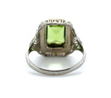 10k Tri-Color 2.55ct Genuine Natural Peridot Filigree Ring Jewelry (#J5818)