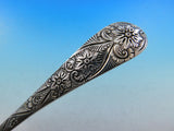 Antique Engraved by Tiffany and Co Sterling Silver Pea Serving Spoon 8 1/2"