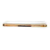 14k Gold Genuine Montana Sapphire Bar Pin w/Gillouche Engraving (#J6877)