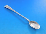 Lap Over Acid Etched by Tiffany Sterling Silver Parfait Spoon with Foliage 6"
