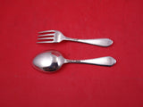 Coronet by Lunt Sterling Silver Baby Set 2-pc 4 1/4"