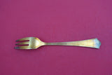 Town Hall by David Andersen Danish .830 Silver Pastry Fork w/cobalt enam. 5 3/4"