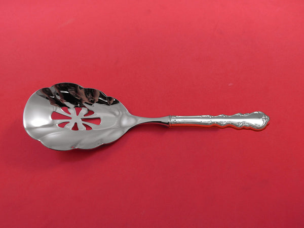 Angelique by International Sterling Silver Vegetable Spoon Pierced Custom Made