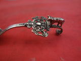 Dutch Sterling by Unknown Maker Sugar Sifter 3D Bull Pierced Figural Bowl 4 1/2"