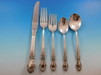 Brocade by International Sterling Silver Flatware Set for 12 Service 65 pcs