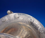 Georg Jensen Early 830 Silver Inkwell #142 Art Nouveau Floral Motif (#4596)