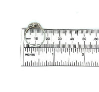 18k White Gold .05ct Diamond Ring with Synthetic Lab-Created Sapphires (#J5348)