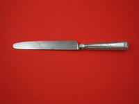 English Georgian Sterling Silver Dinner Knife by WS w/ beaded handle 11 1/4"