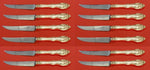 La Scala by Gorham Sterling Silver Steak Knife Custom Set 12 pcs 8 1/2"