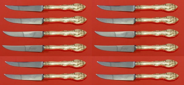 La Scala by Gorham Sterling Silver Steak Knife Custom Set 12 pcs 8 1/2"