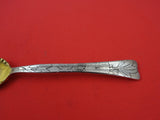 Lap Over Edge Acid Etched by Tiffany & Co Sterling Ice Cream Fork plant 5 3/4"