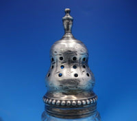 Joseph and John Angell English Victorian Sterling Silver Glass Cruet Set (#4054)