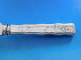 Lap Over Acid Etched by Tiffany Sterling Silver Dinner Knife Blunt Waves 10 1/2"