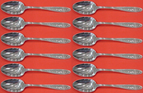 Wedgwood by International Sterling Silver Place Soup Spoon Set 12 pieces 7 1/4"