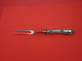 Meadow Rose by Wallace Sterling Silver Roast Carving Fork HH WS  11 1/4"