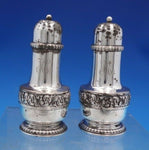 Tiffany and Co Sterling Silver Salt Pepper Shaker Set #7263-399 Rococo (#6694)