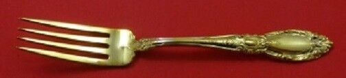 King Richard Vermeil by Towle Sterling Silver Regular Fork 7 3/8" Gold