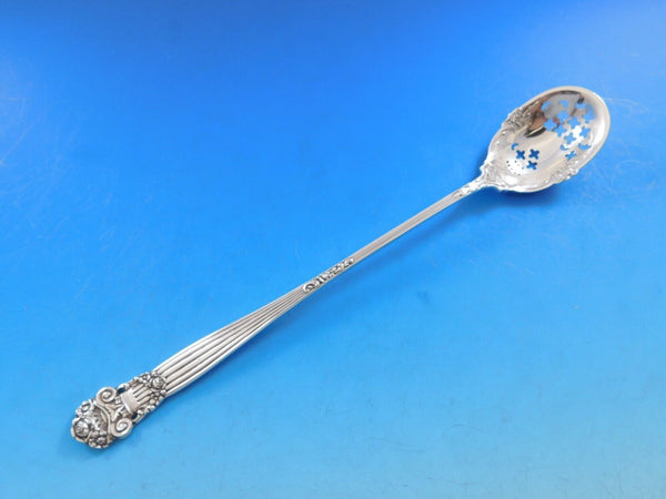 Georgian by Towle Sterling Silver Olive Spoon Pierced Original Long 8 1/4"