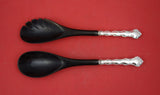 Strasbourg by Gorham Sterling Silver Salad Serving Set w/black plastic 11 3/4"