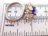 14k Gold 1.35ct Genuine Natural Tanzanite and 1.50ct Diamond Cocktail Ring #J787