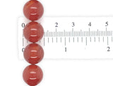 Strand of Large 12mm Genuine Natural Carnelian Agate Beads Necklace 24.5" #J7581