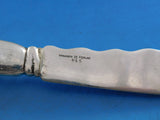 Lap Over Acid Etched by Tiffany Sterling Silver Fish Knife Octopus Sea 7 5/8"