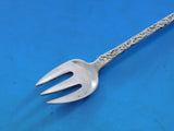 Lap Over Acid Etched by Tiffany Sterling Silver Cocktail Fork Crown Volute 6"